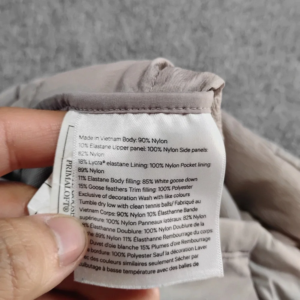 Lululemon Down For It All Vest 8 Womens Puffer Grey‎ Goose Winter Body Warmer